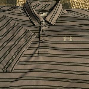 Men’s size Large Under Armour Heatgear Luxury Polo Golf shirt